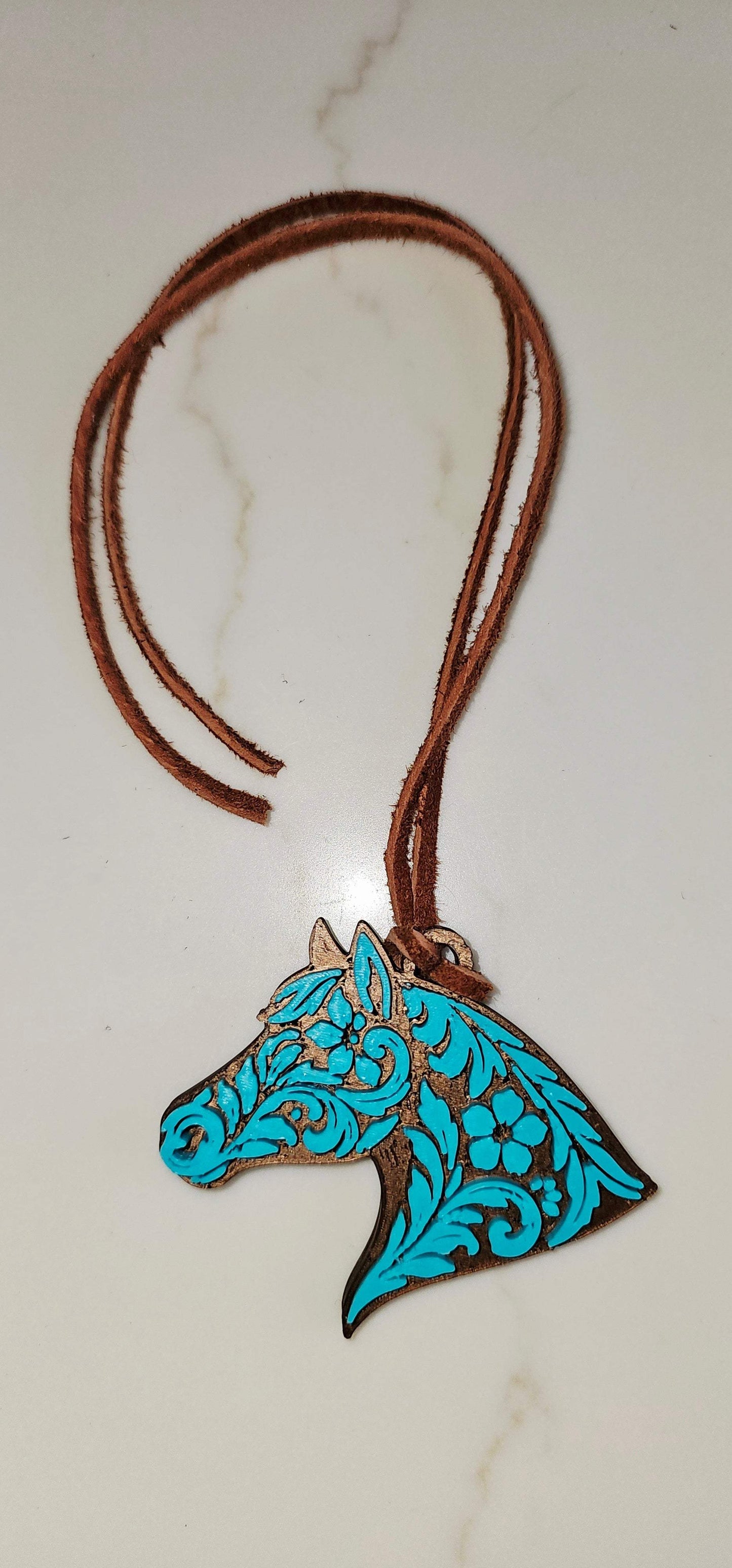 Baha Ranch Year of the Horse Tooled 3d Print Bookmark Keychain Hatpin Magnet Purse Charm Made in America - Baha Ranch Western Wear - Flyclothing LLC