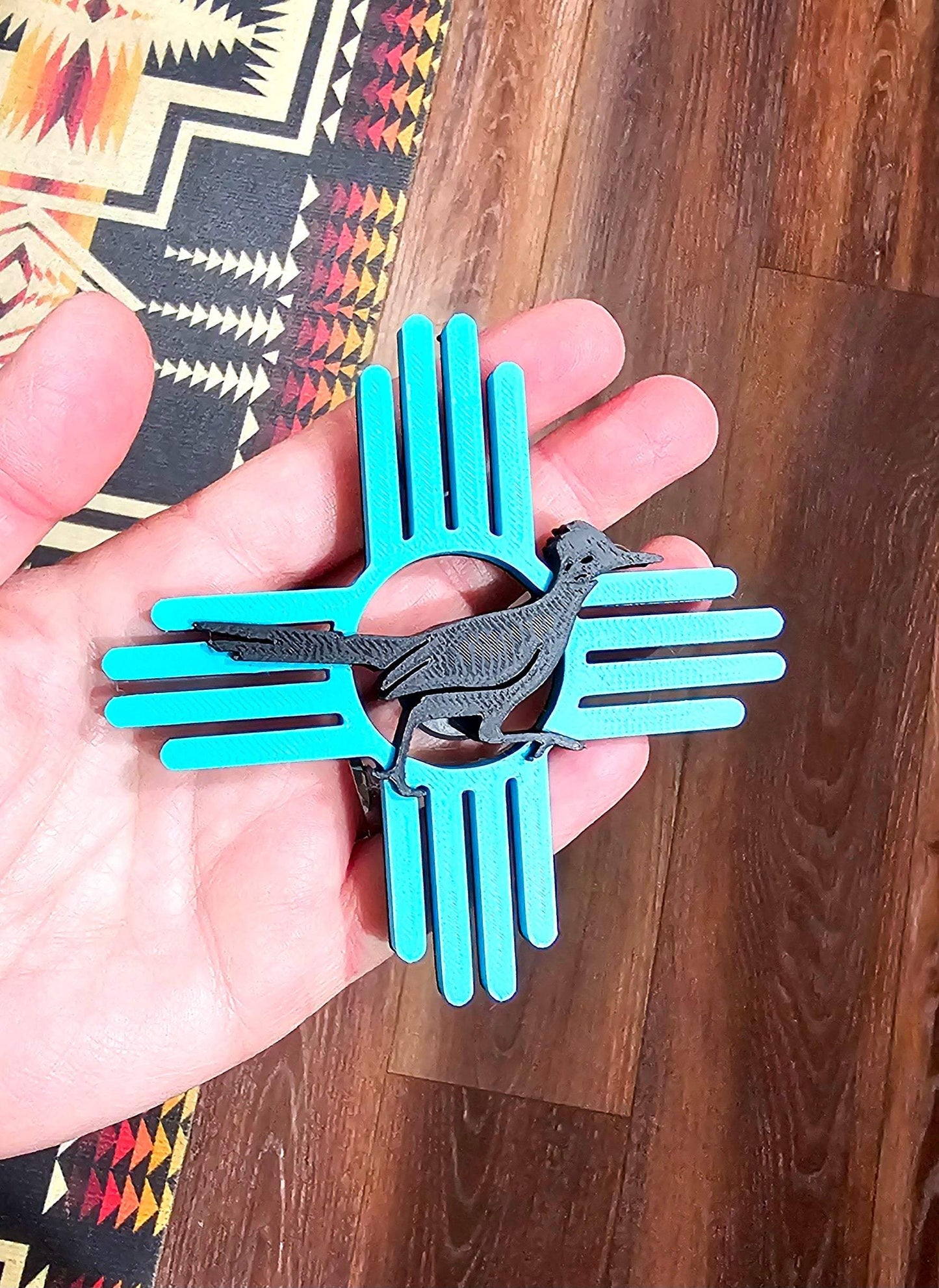 3D New Mexico Zia Magnet or Bookmark or Keychain or Earrings - Baha Ranch Western Wear - Flyclothing LLC