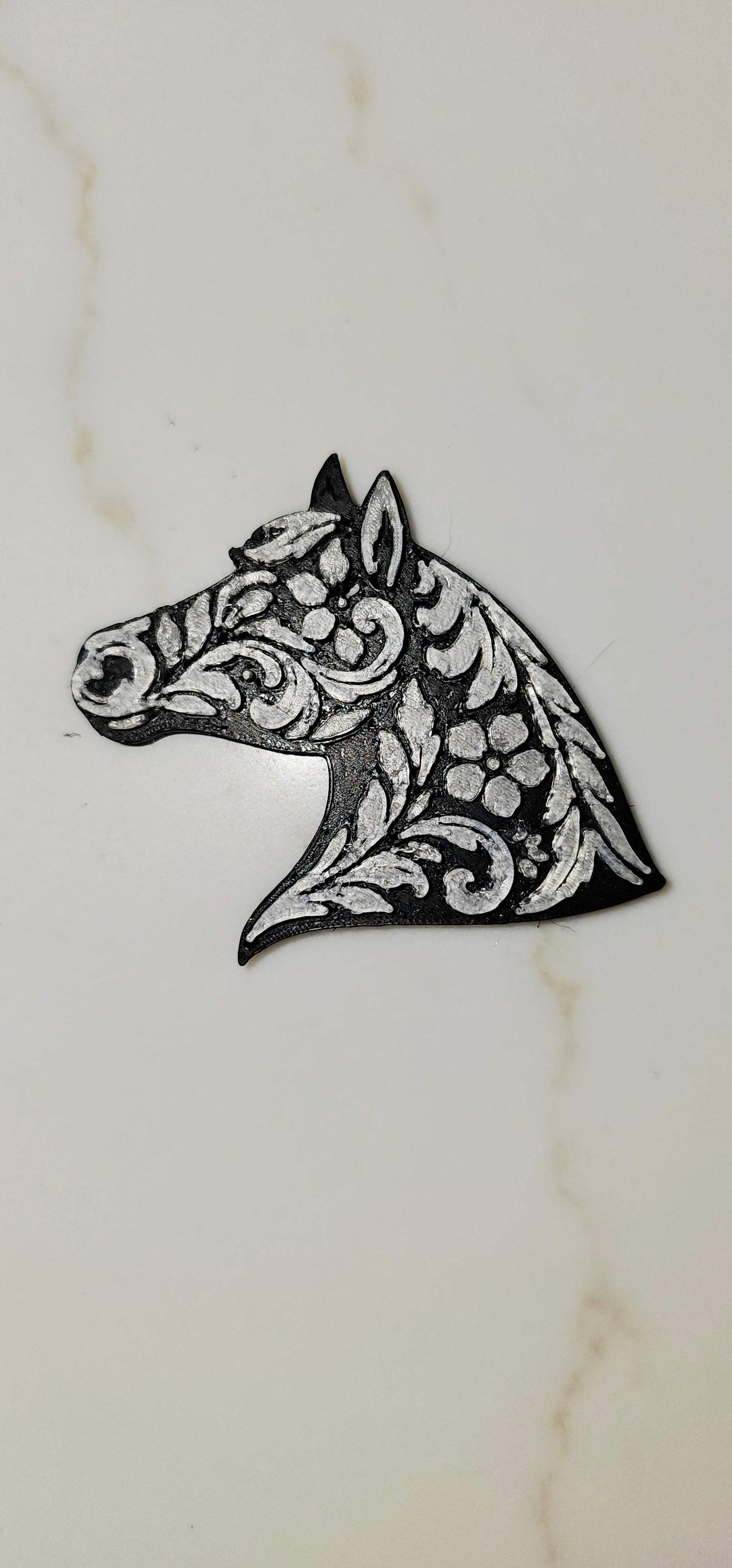 Baha Ranch Year of the Horse Tooled 3d Print Bookmark Keychain Hatpin Magnet Purse Charm Made in America - Baha Ranch Western Wear - Flyclothing LLC