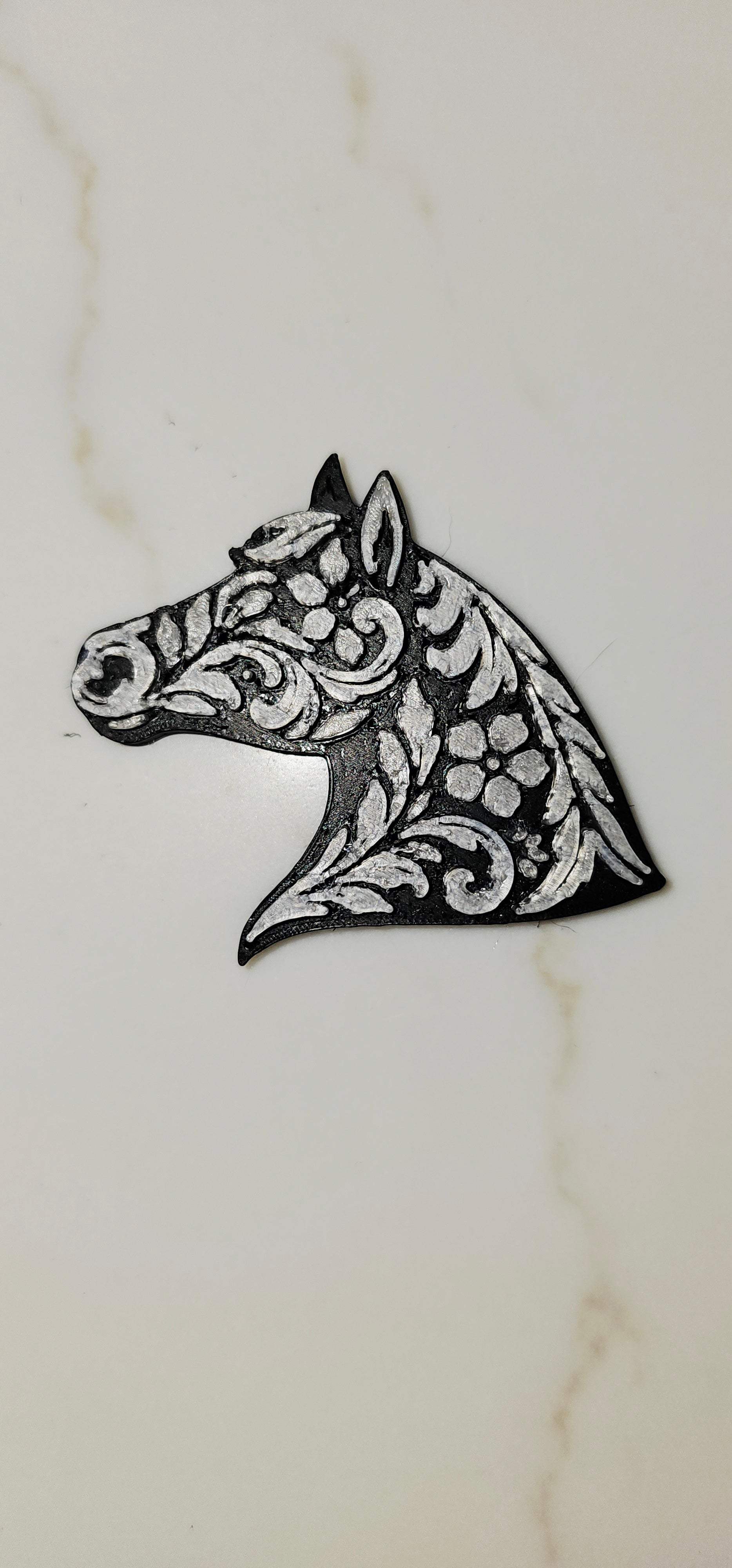 Baha Ranch Year of the Horse Tooled 3d Print Bookmark Keychain Hatpin Magnet Purse Charm Made in America - Baha Ranch Western Wear - Flyclothing LLC