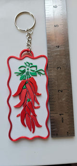 Choice of 3D print Keychains Mexico Cinco de Mayo Chili Sugar Skull Made in America - Baha Ranch Western Wear - Flyclothing LLC
