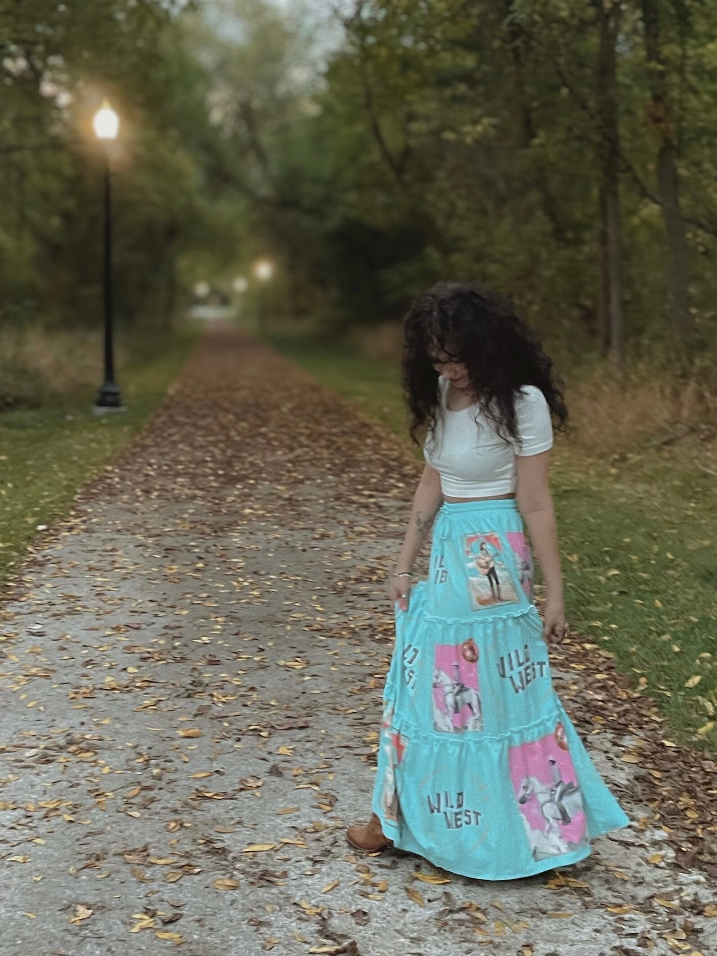 Baha Ranch Retro Pop Western Prairie Maxi Skirt - Baha Ranch Western Wear - Flyclothing LLC