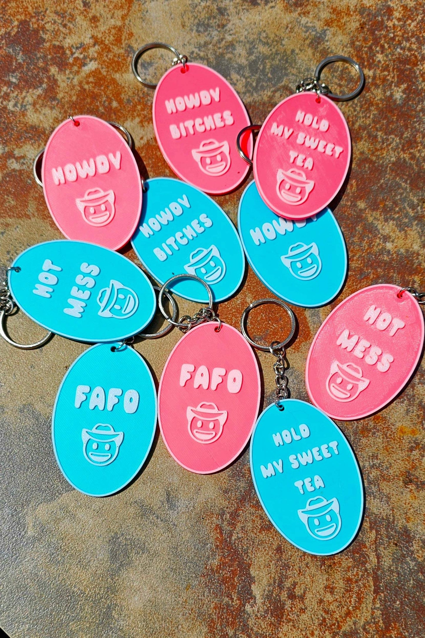 3D Printed Word Salad Keychain - Baha Ranch Western Wear - Flyclothing LLC