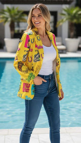 Baha Ranch The Last Roundup Blazer in Mustard - Baha Ranch Western Wear - Flyclothing LLC
