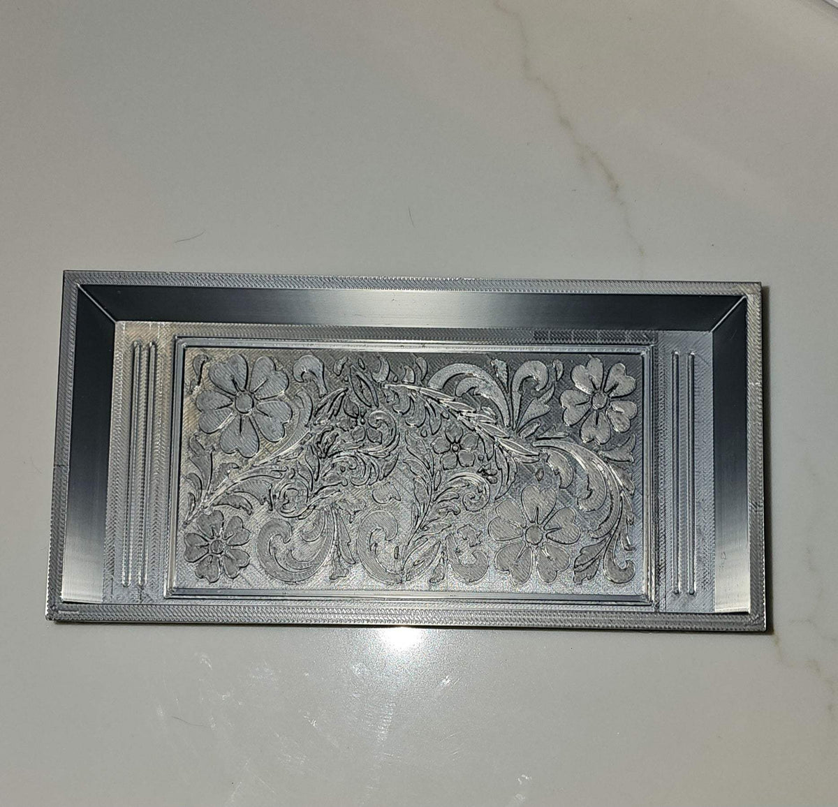 3d Print Silver Tooled Horse Trinket Gift Box with free horse keychain
