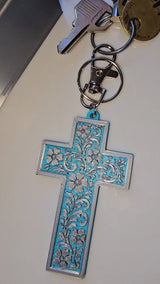 3d Print Silver Tooled Trinket Gift Box or Keychain or Wall Cross