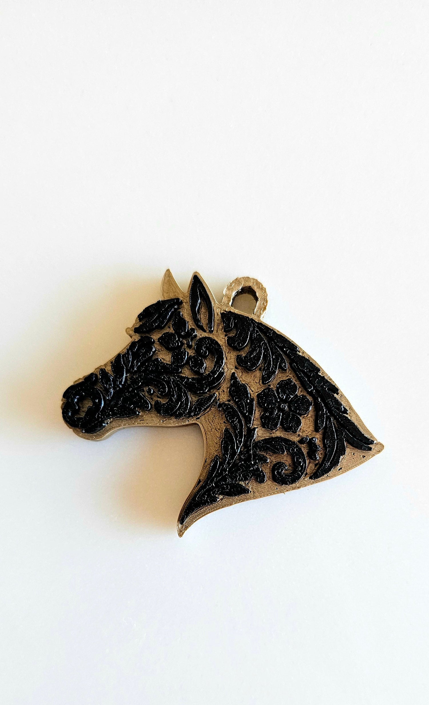 Baha Ranch Year of the Horse Tooled 3d Print Bookmark Keychain Hatpin Magnet Purse Charm Made in America