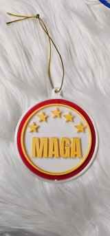 Ultimate Trump 3D Print Christmas Ornament Set Made in America - Baha Ranch Western Wear - Flyclothing LLC