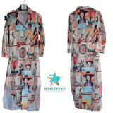 Baha Ranch Colores de Mexico Pictures of the Southwest Button-Up Long Sleeve Shirt Dress Duster - Baha Ranch Western Wear - Flyclothing LLC