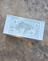 3d Print Silver Tooled Horse Trinket Gift Box with free horse keychain