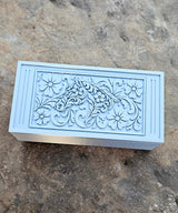 3d Print Silver Tooled Horse Trinket Gift Box with free horse keychain