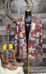 Baha Ranch Western Ways Women's Blazer - Baha Ranch Western Wear - Flyclothing LLC
