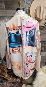 Baha Ranch Danilo Painted Cowgirl Western Blazer