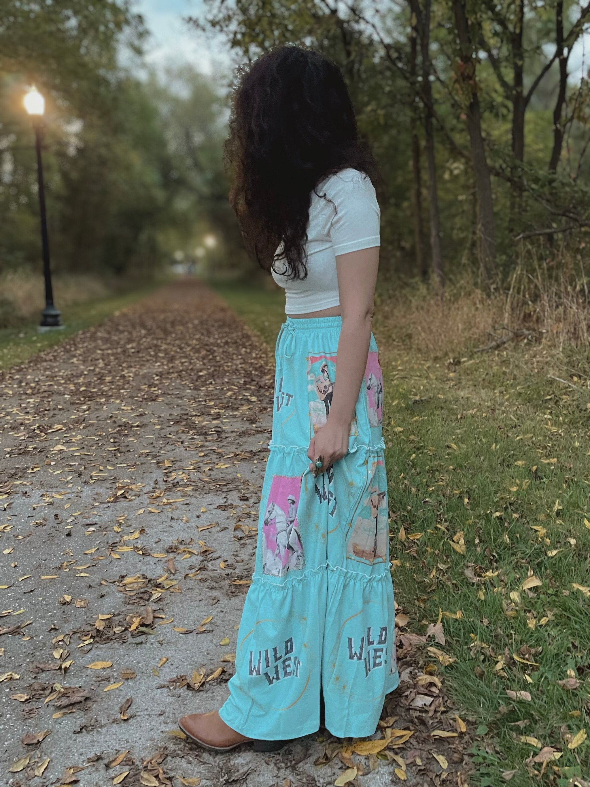 Baha Ranch Retro Pop Western Prairie Maxi Skirt - Baha Ranch Western Wear - Flyclothing LLC