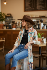 Baha Ranch Colores de Mexico Pictures of the Southwest Button-Up Long Sleeve Shirt Dress Duster - Baha Ranch Western Wear - Flyclothing LLC