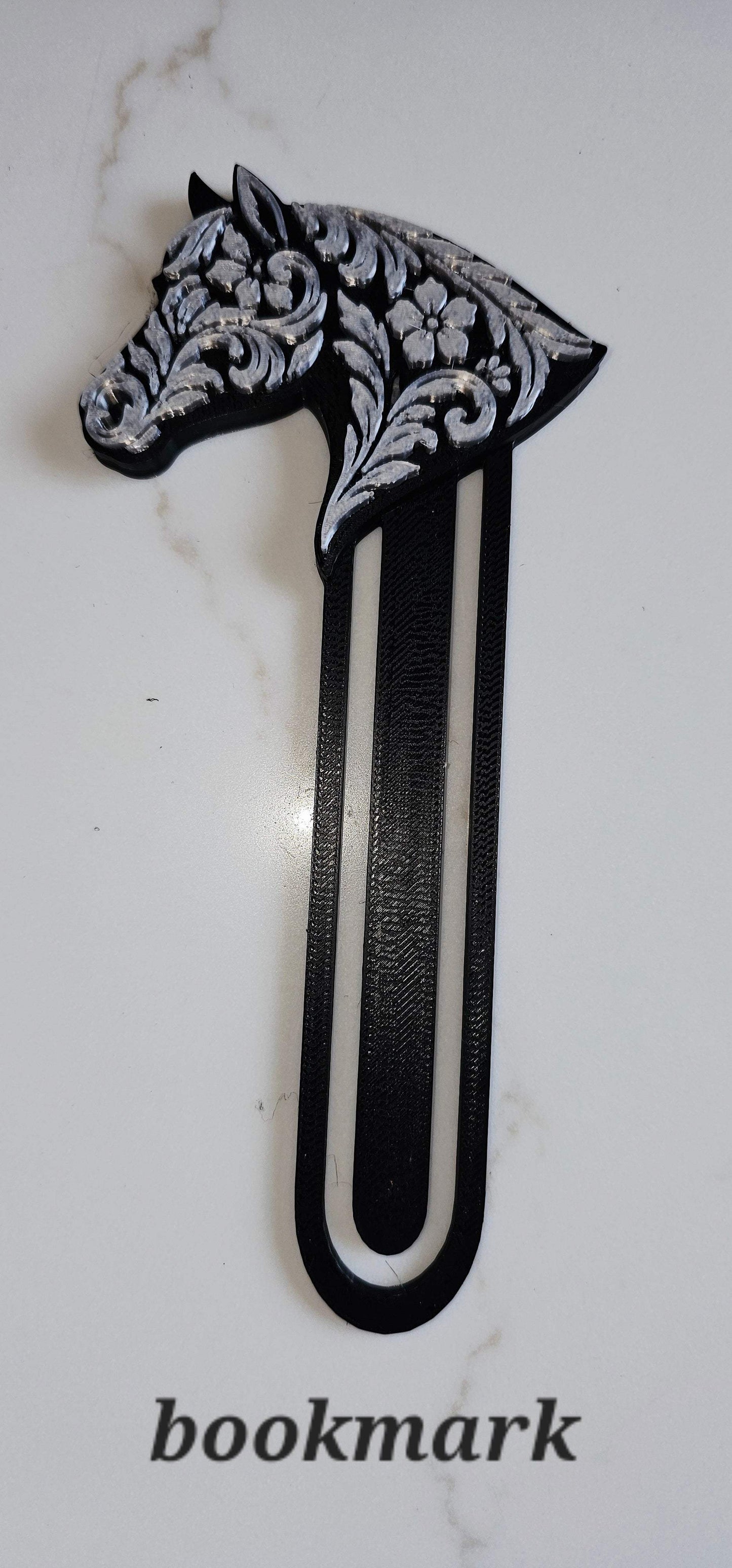 Baha Ranch Year of the Horse Tooled 3d Print Bookmark Keychain Hatpin Magnet Purse Charm Made in America - Baha Ranch Western Wear - Flyclothing LLC