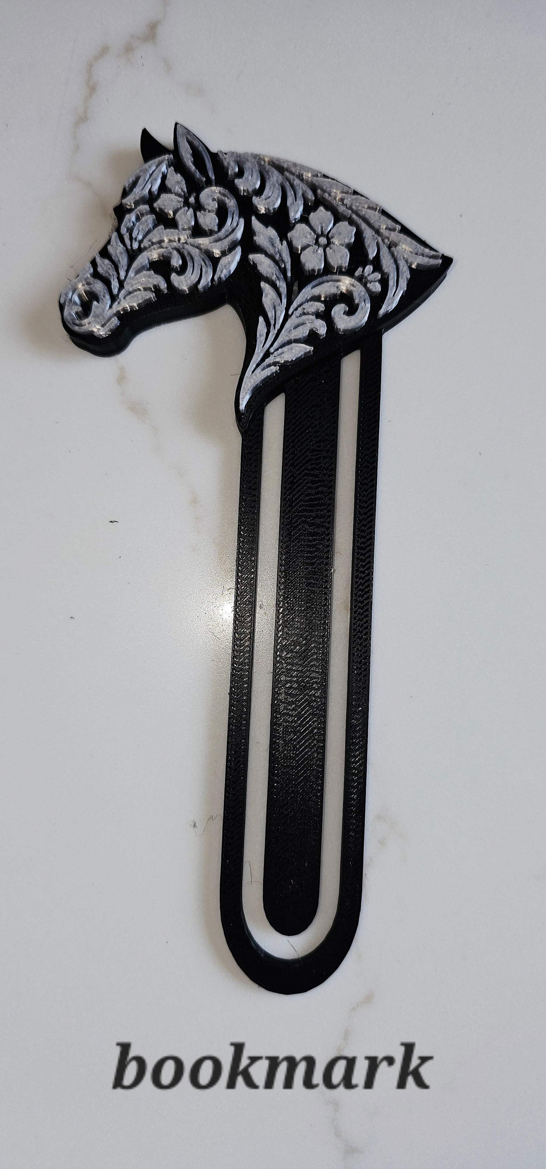 Baha Ranch Year of the Horse Tooled 3d Print Bookmark Keychain Hatpin Magnet Purse Charm Made in America - Baha Ranch Western Wear - Flyclothing LLC