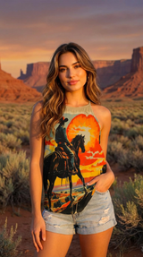Baha Ranch Sunset Cowboy Tank Top - Baha Ranch Western Wear - Flyclothing LLC