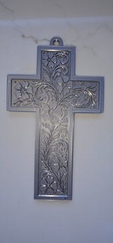 3d Print Silver Tooled Trinket Gift Box or Keychain or Wall Cross