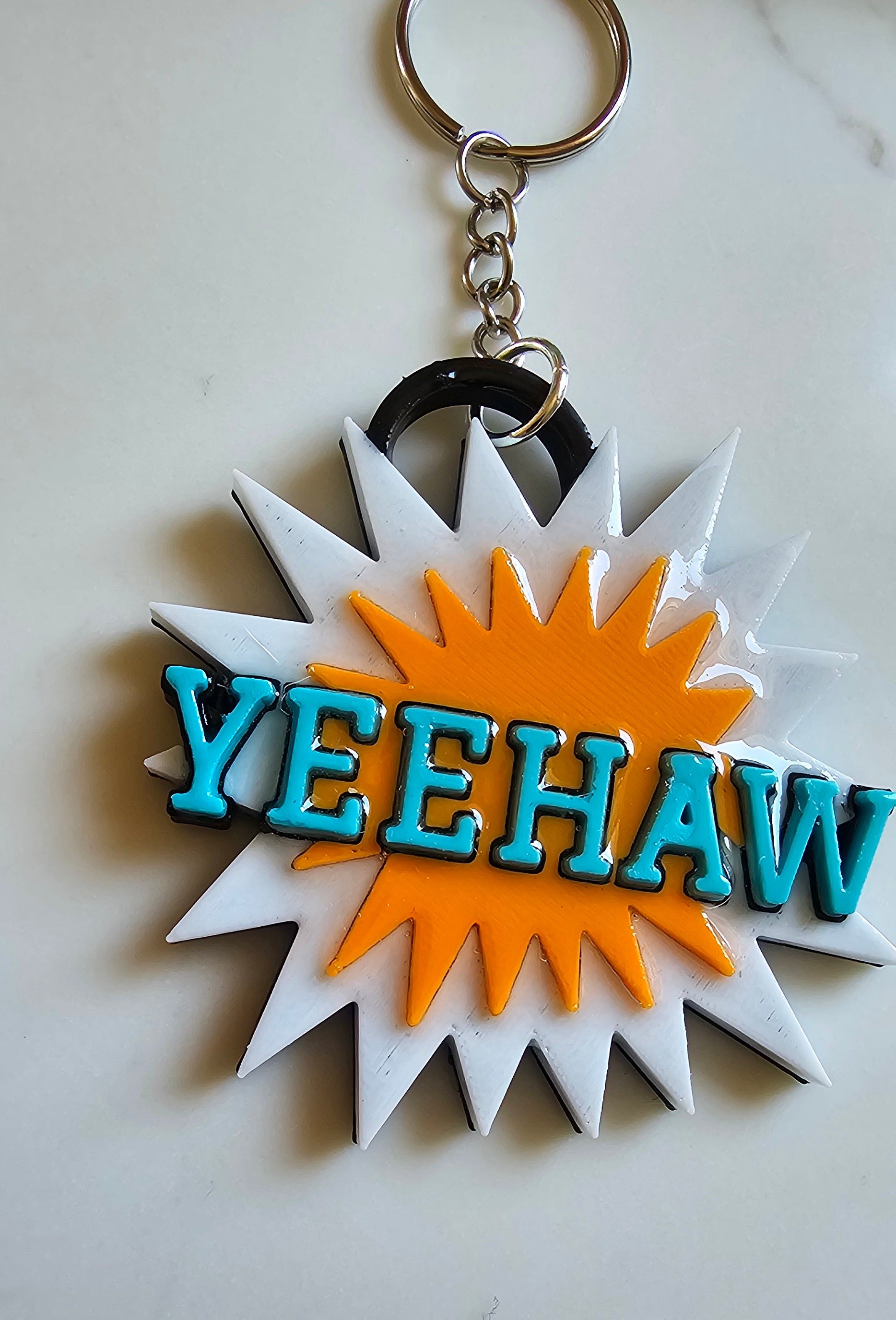 3d Printed Keychains Western Rodeo Bullrider Cowboy The Last Roundup