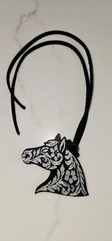 Baha Ranch Year of the Horse Tooled 3d Print Bookmark Keychain Hatpin Magnet Purse Charm Made in America - Baha Ranch Western Wear - Flyclothing LLC