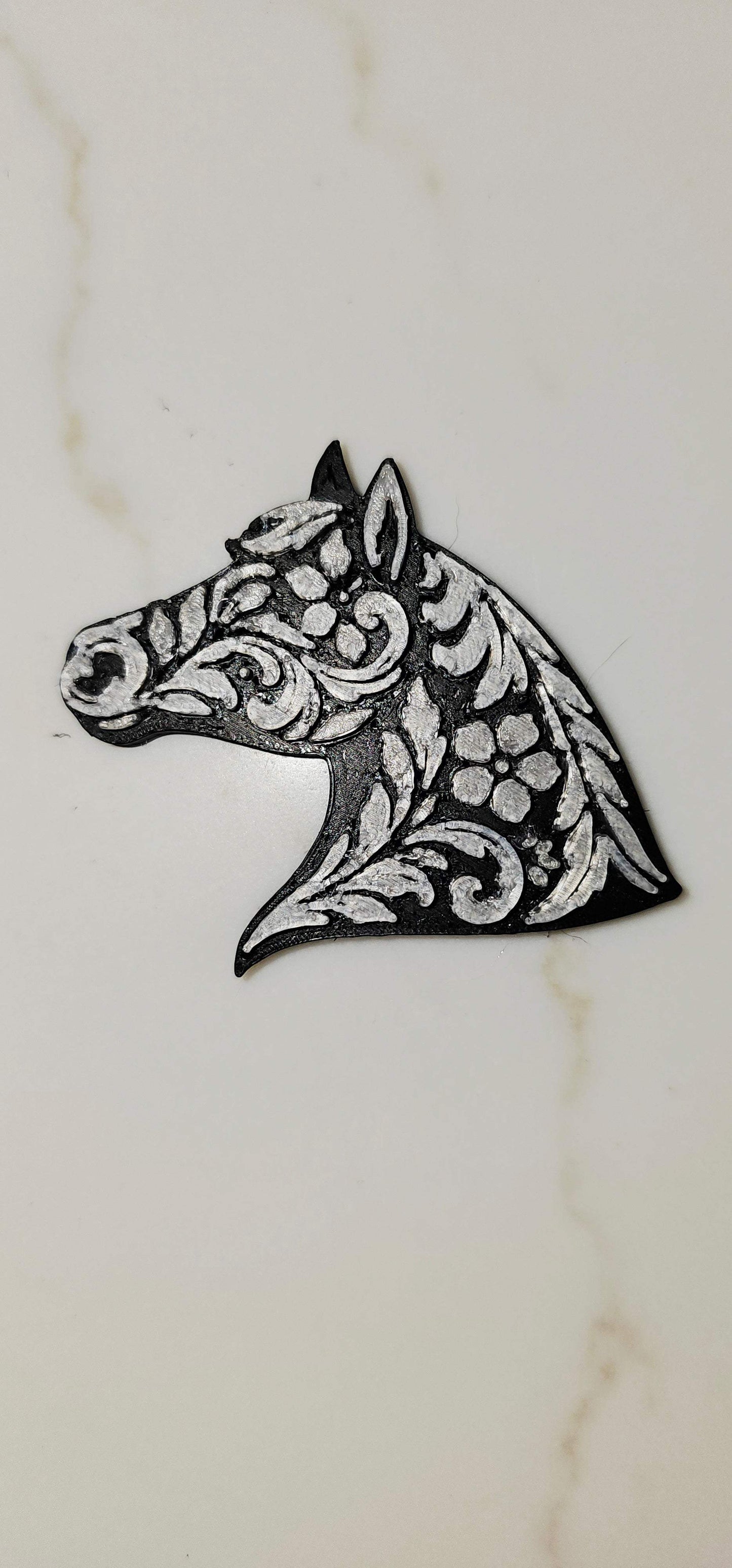Baha Ranch Year of the Horse Tooled 3d Print Bookmark Keychain Hatpin Magnet Purse Charm Made in America - Baha Ranch Western Wear - Flyclothing LLC