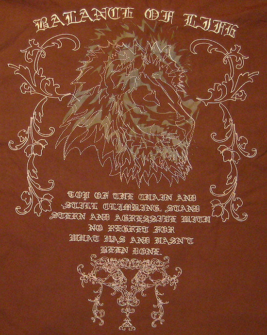 Roar Clothing Balance II Shirt (BACK CLOSE UP)