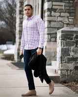 Rob Plaid Long Sleeve Tech Shirt - Buki - Flyclothing LLC
