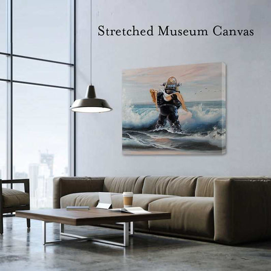 Black Market Art Company Robot Rescue Print - Black Market Art Company - Flyclothing LLC