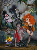 Black Market Art Company Rockin&#8217; Bones Print