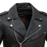 Rockstar - Women's Motorcycle Leather Jacket - First Manufacturing Company - Flyclothing LLC