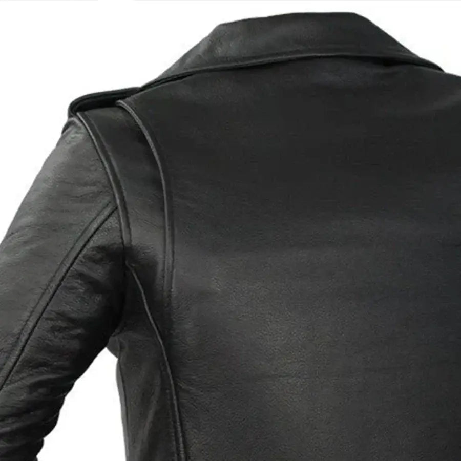 Rockstar - Women's Motorcycle Leather Jacket - First Manufacturing Company - Flyclothing LLC