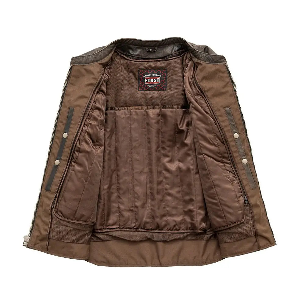 Rocky Men's Motorcycle Leather Jacket - First Manufacturing Company - Flyclothing LLC