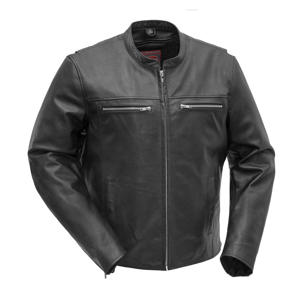 Rocky Men's Motorcycle Leather Jacket - First Manufacturing Company - Flyclothing LLC