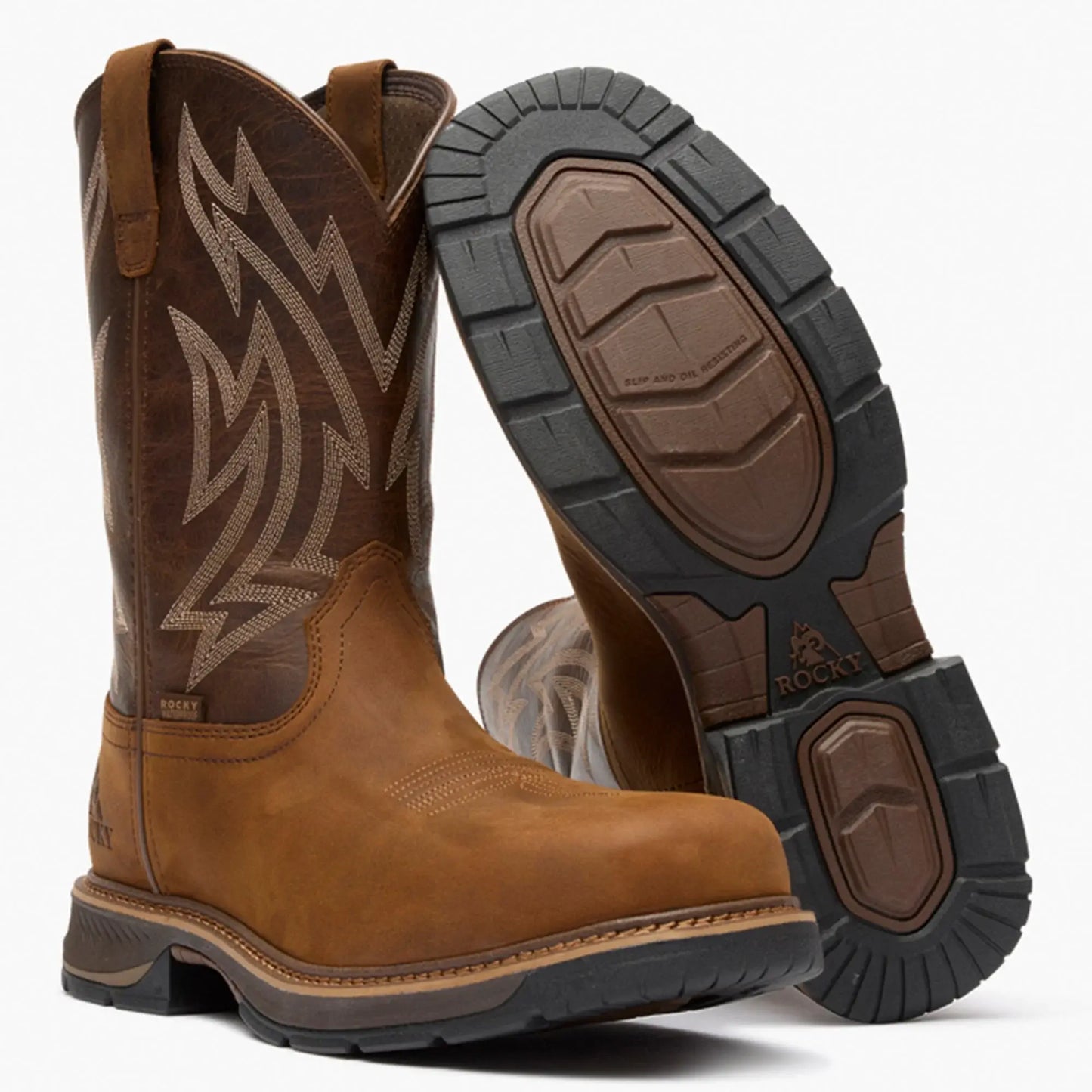 Rocky Ride LTE Carbon Toe Western Boots - Rocky Boots - Flyclothing LLC