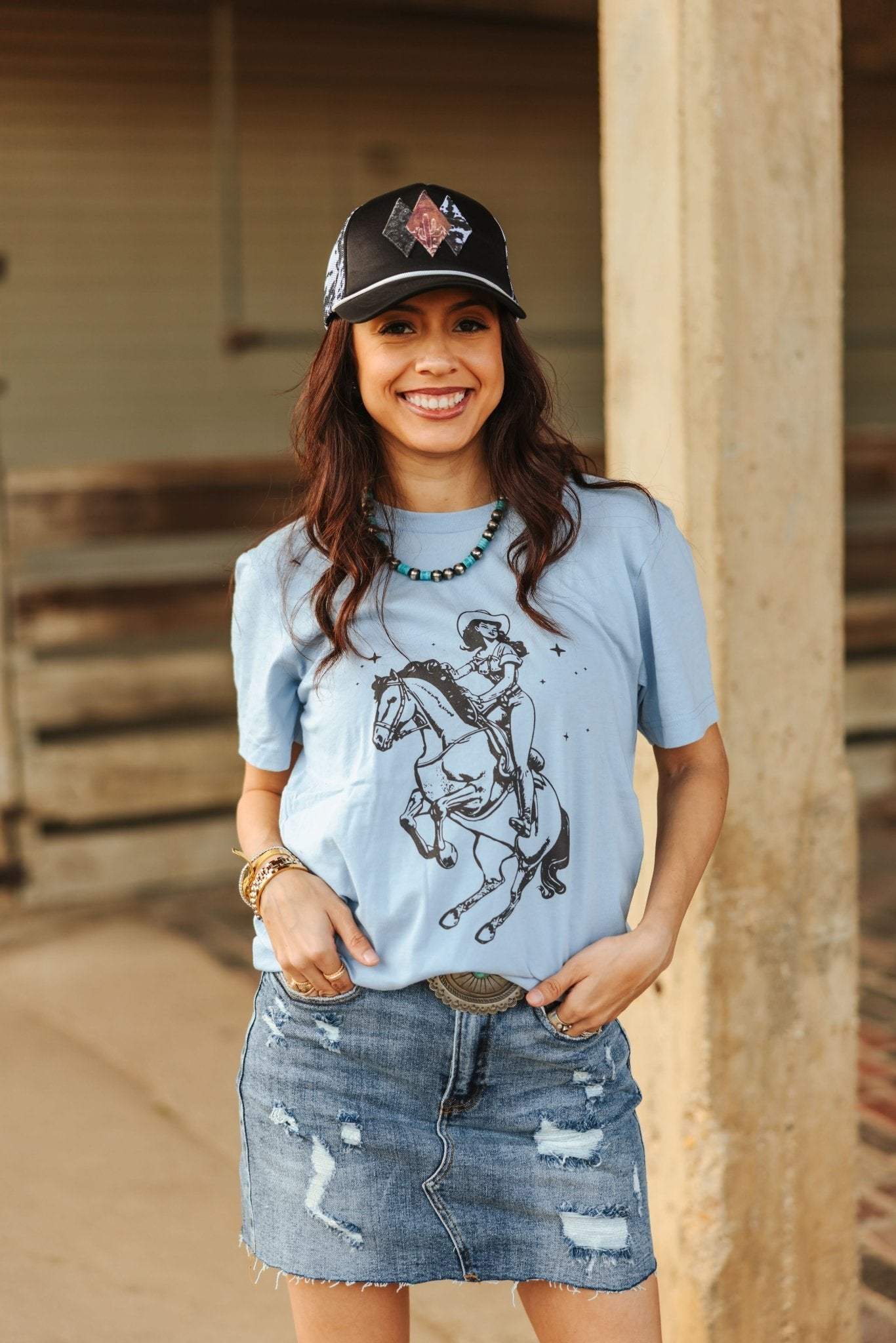 Rodeo Queen Graphic Tee - Wild Junkie - Flyclothing LLC