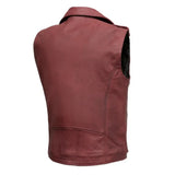 Roller - Men's Motorcycle Leather Vest - First Manufacturing Company - Flyclothing LLC