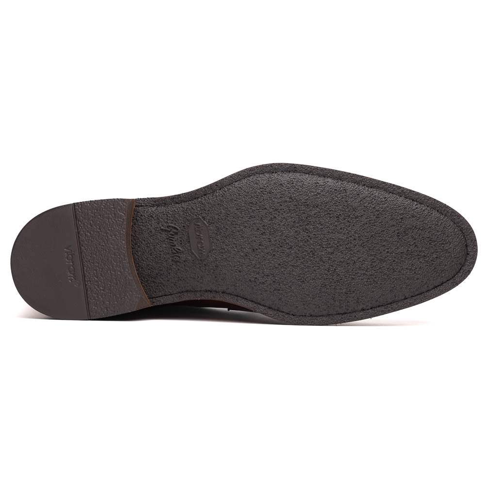 15-400-CGN ROMA Hand Burnished Calfskin Penny Loafer Cognac - Zelli Italia - Flyclothing LLC