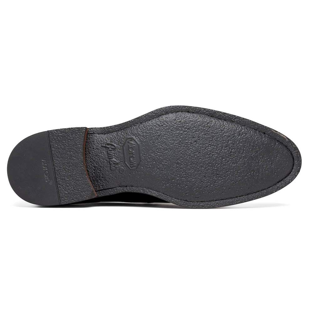 15-400-BLK ROMA Hand Burnished Calfskin Penny Loafer Black - Zelli Italia - Flyclothing LLC