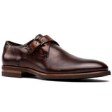 55-605-CST ROMAN Italian Calfskin Monkstrap Chestnut - Zelli Italia - Flyclothing LLC