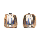 Roped Blue Lapis Golden Clip Earrings - Barse Jewelry - Flyclothing LLC