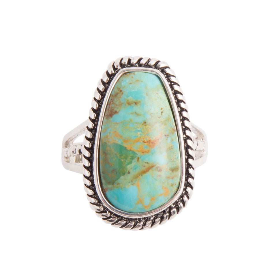 Roped Turquoise Ring - Sterling Silver - Barse Jewelry - Flyclothing LLC