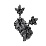 Rosa Crystal Marquise Ornate Floral Evening Earrings - Madeline Love - Flyclothing LLC