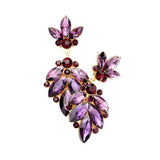 Rosa Crystal Marquise Ornate Floral Evening Earrings - Madeline Love - Flyclothing LLC