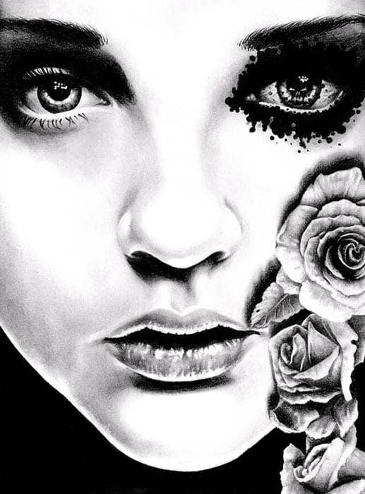 Black Market Art Company Rose of the Devils Garden Print