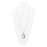 Rosie Pink Opal Pendant Necklace - Barse Jewelry