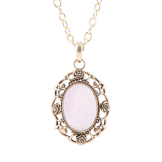 Rosie Pink Opal Pendant Necklace - Barse Jewelry - Flyclothing LLC