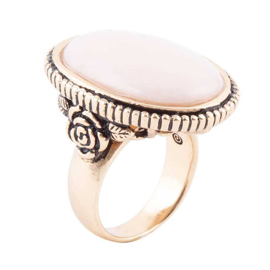 Rosie Pink Opal and Golden Bronze Ring - Barse Jewelry - Flyclothing LLC