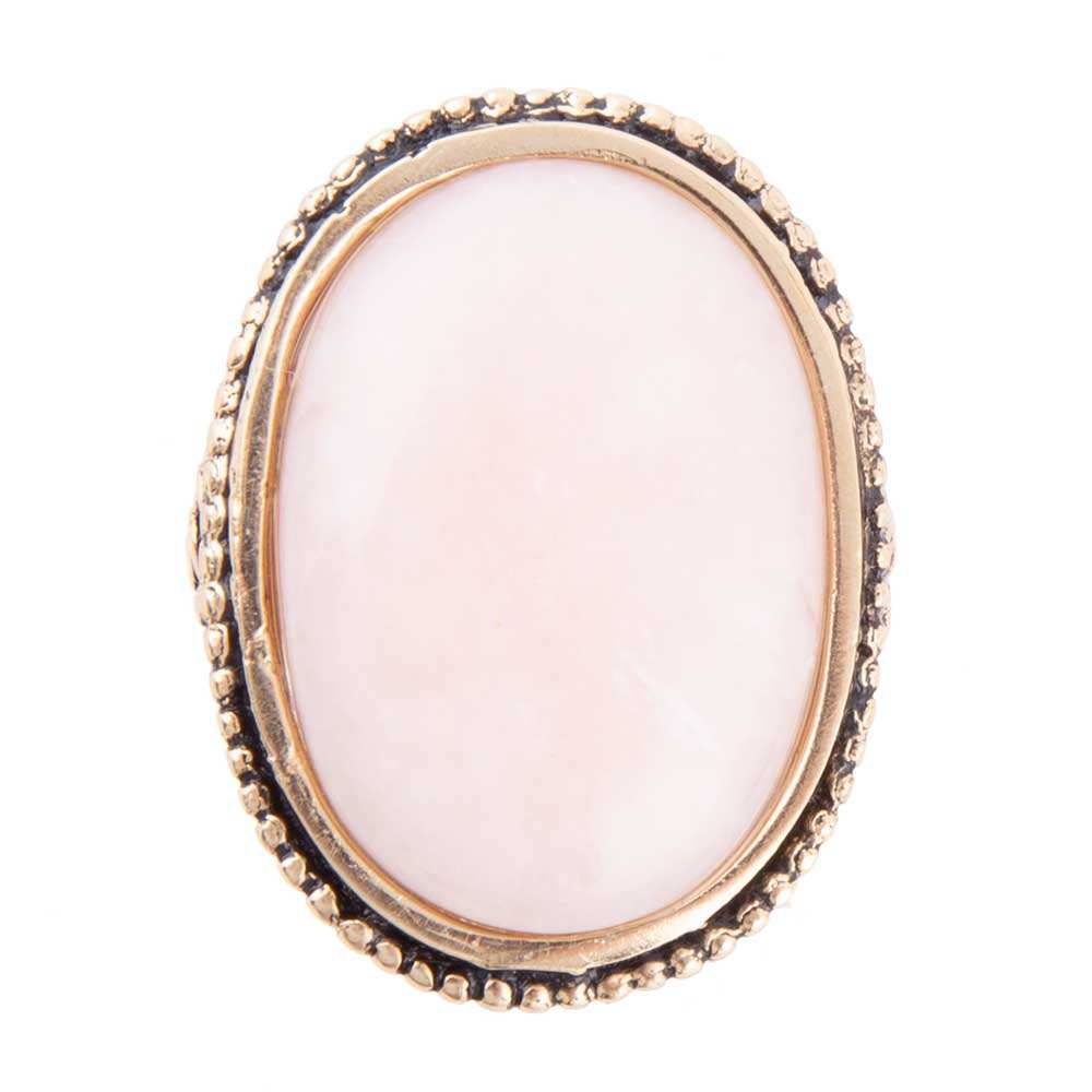 Rosie Pink Opal and Golden Bronze Ring - Barse Jewelry - Flyclothing LLC