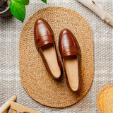 14-202-CGN ROSSI Teju Lizard Penny Loafer, Cognac - Zelli Italia - Flyclothing LLC